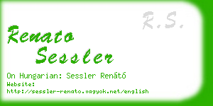 renato sessler business card